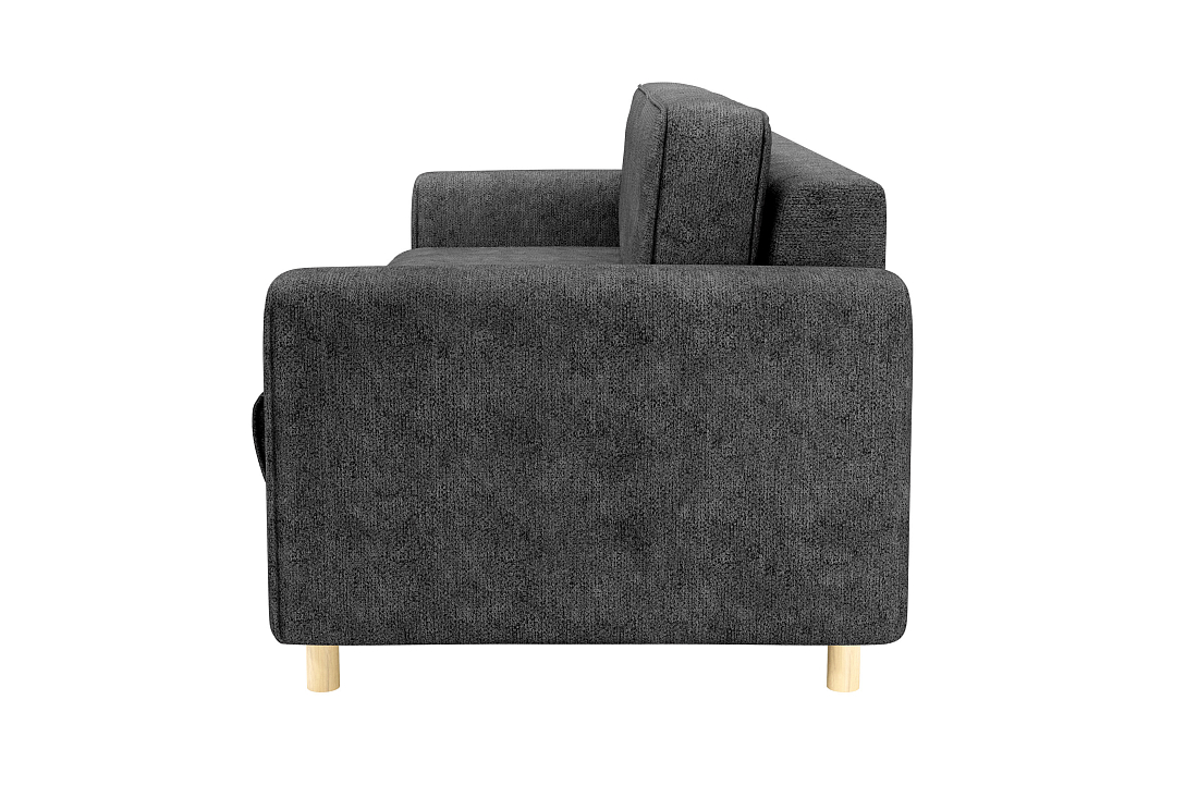 Шелдон / Диван - кровать 3-х местн. велюр sierra 9 темно-серый